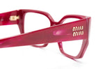 Miu Miu MU03VV 16H1O1 red square optical frame - Chris Optics