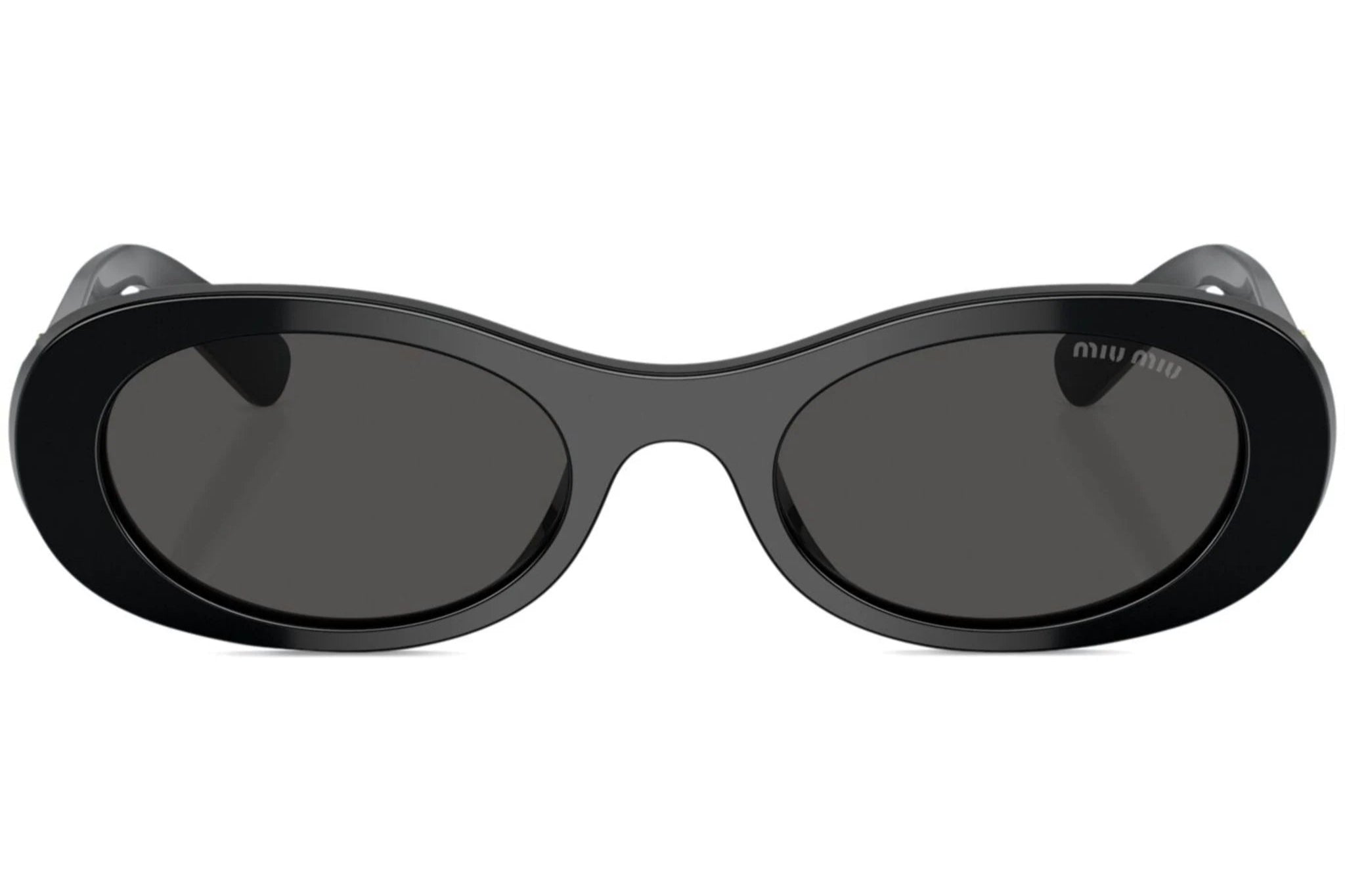 Miu Miu MU06ZS 1AB5S0 glimpse oval-frame black sunglasses - Chris Optics