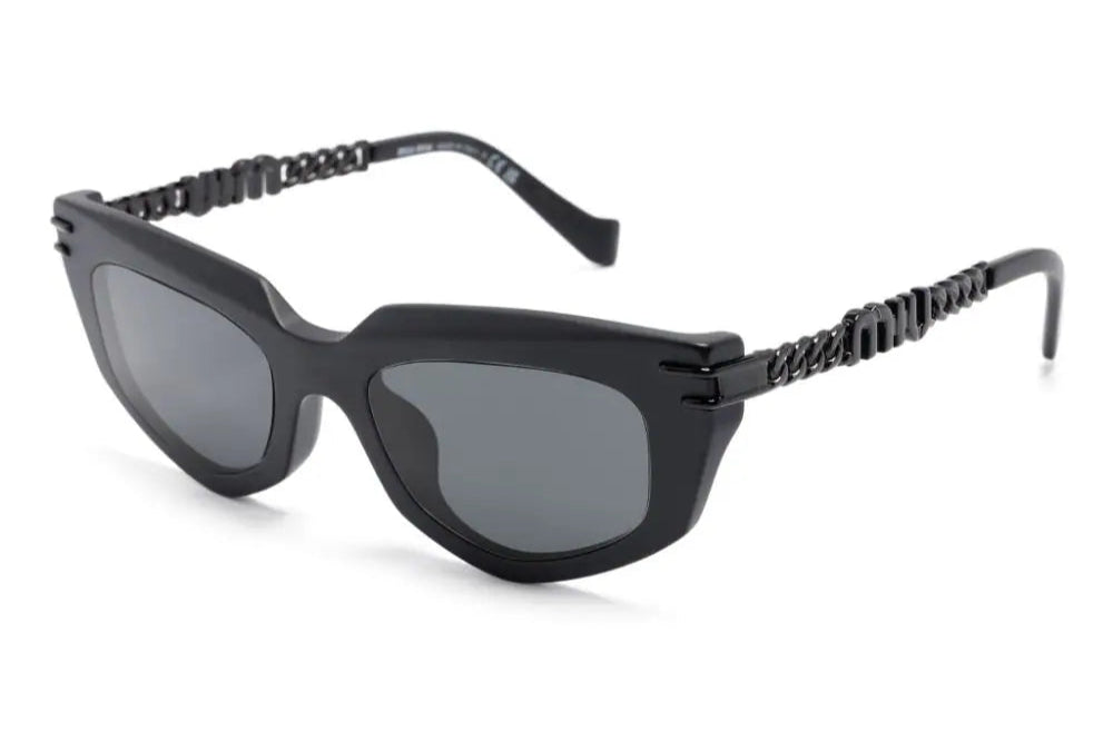 Miu Miu MU12WS 1BO5S0 cat eye-frame black sunglasses - Chris Optics