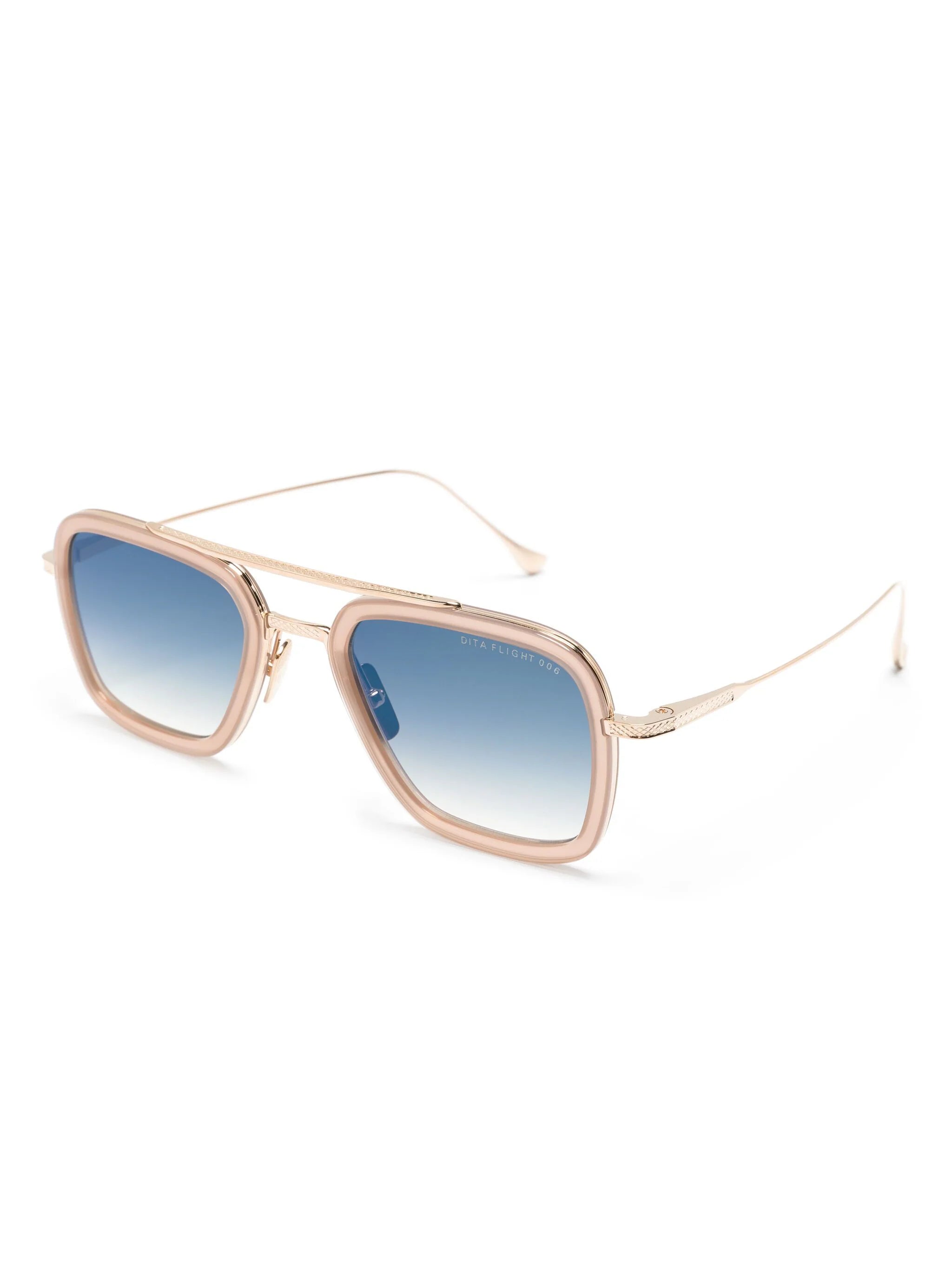 Dita Flight.006 U Sunglasses – White Gold & Dusty Pink