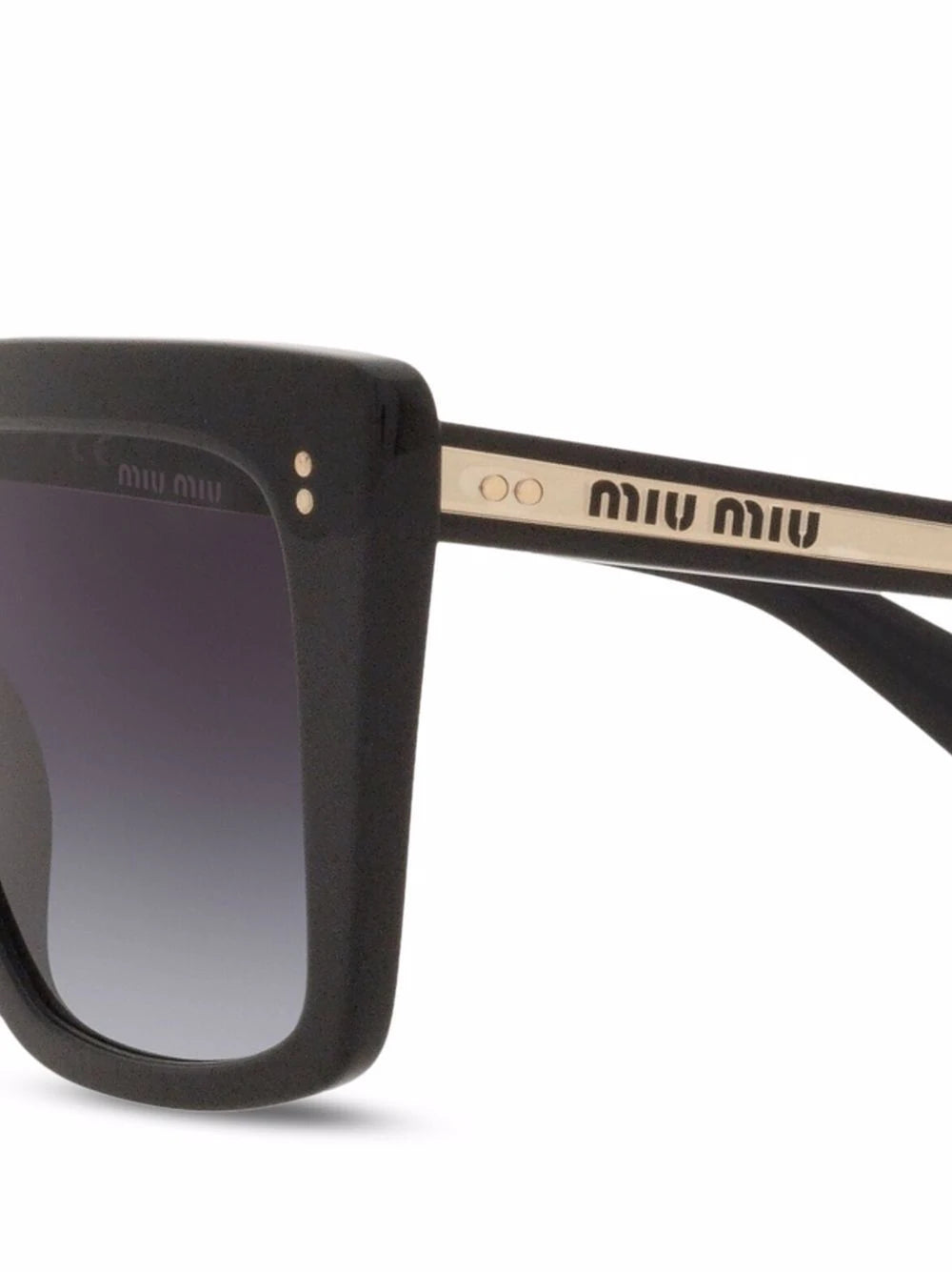 Miu Miu MU02WS 1AB5D1  square frame black sunglasses - Chris Optics