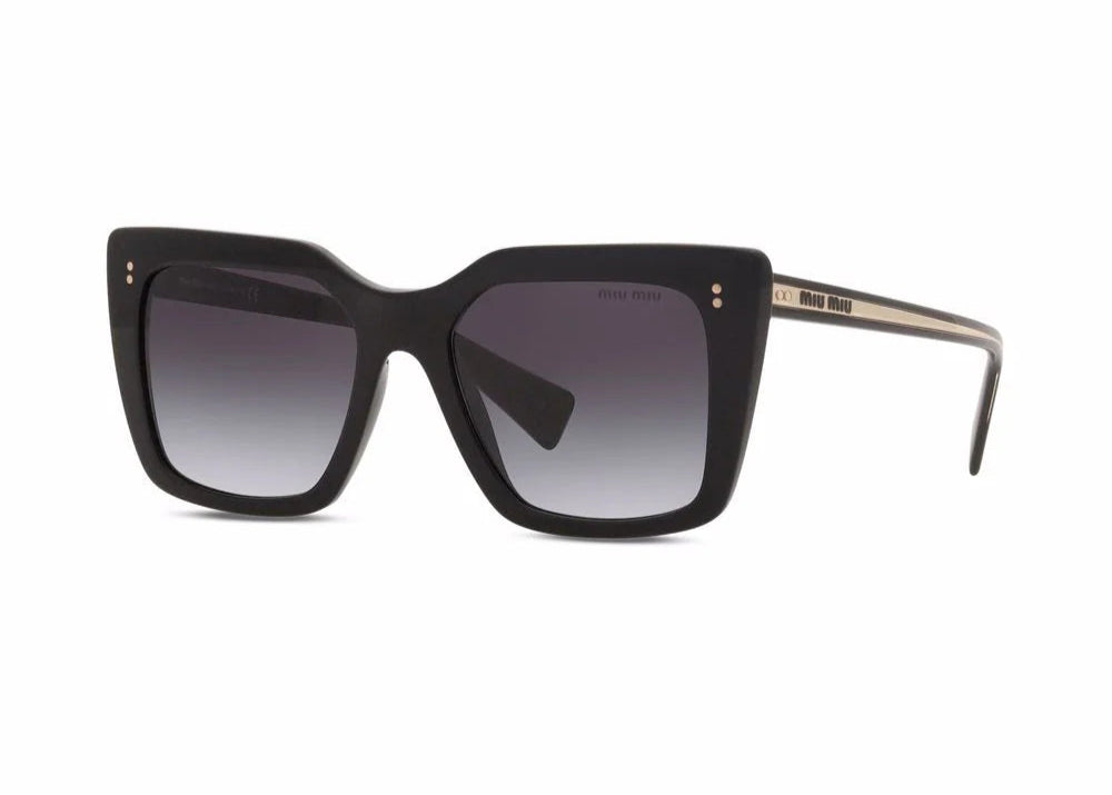 Miu Miu MU02WS 1AB5D1  square frame black sunglasses - Chris Optics