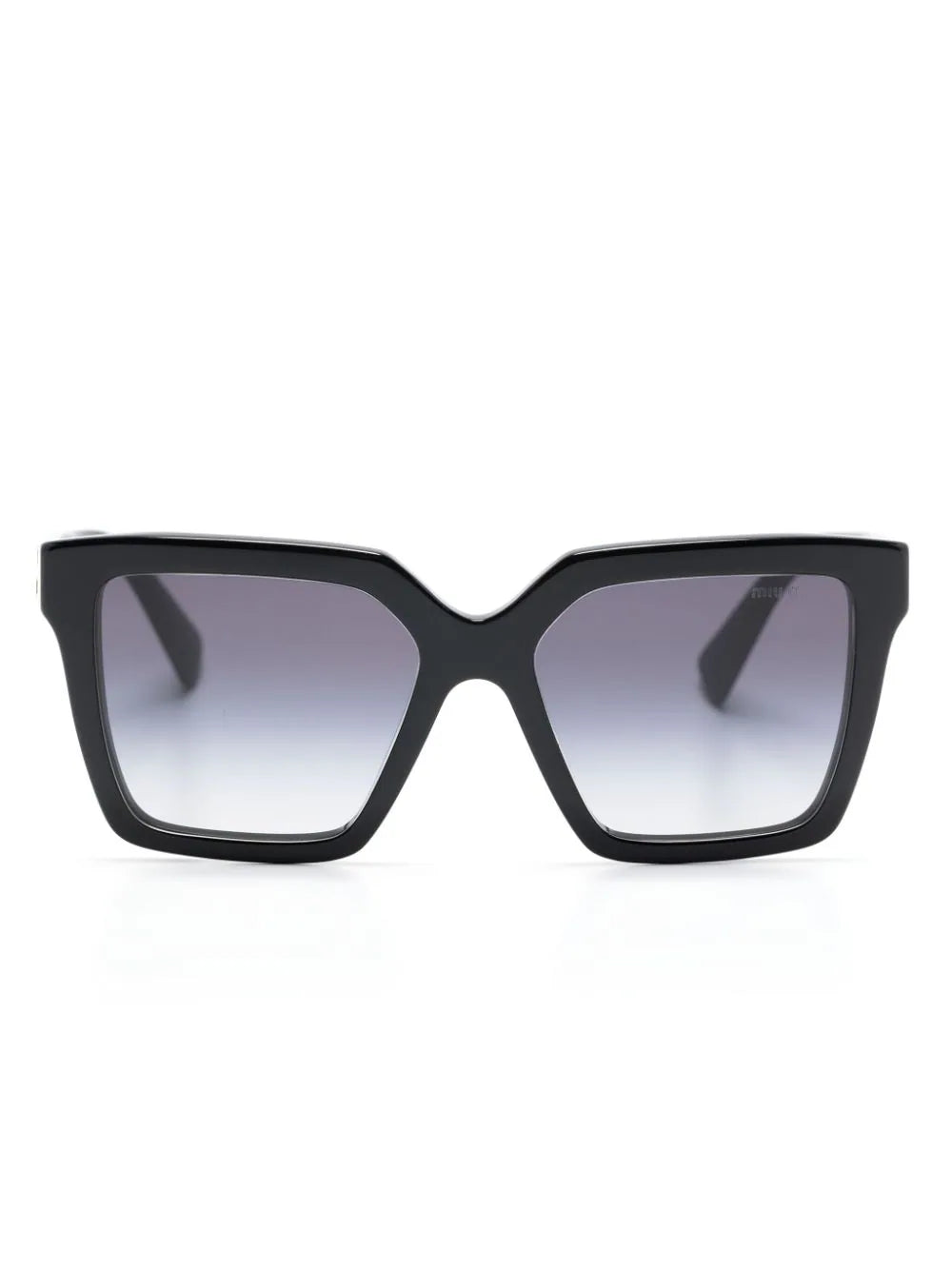 【Miu Miu】MU03S ロゴ サングラス（Black） Miu Miu MU03YS 1AB5D1 oversizied square frame black