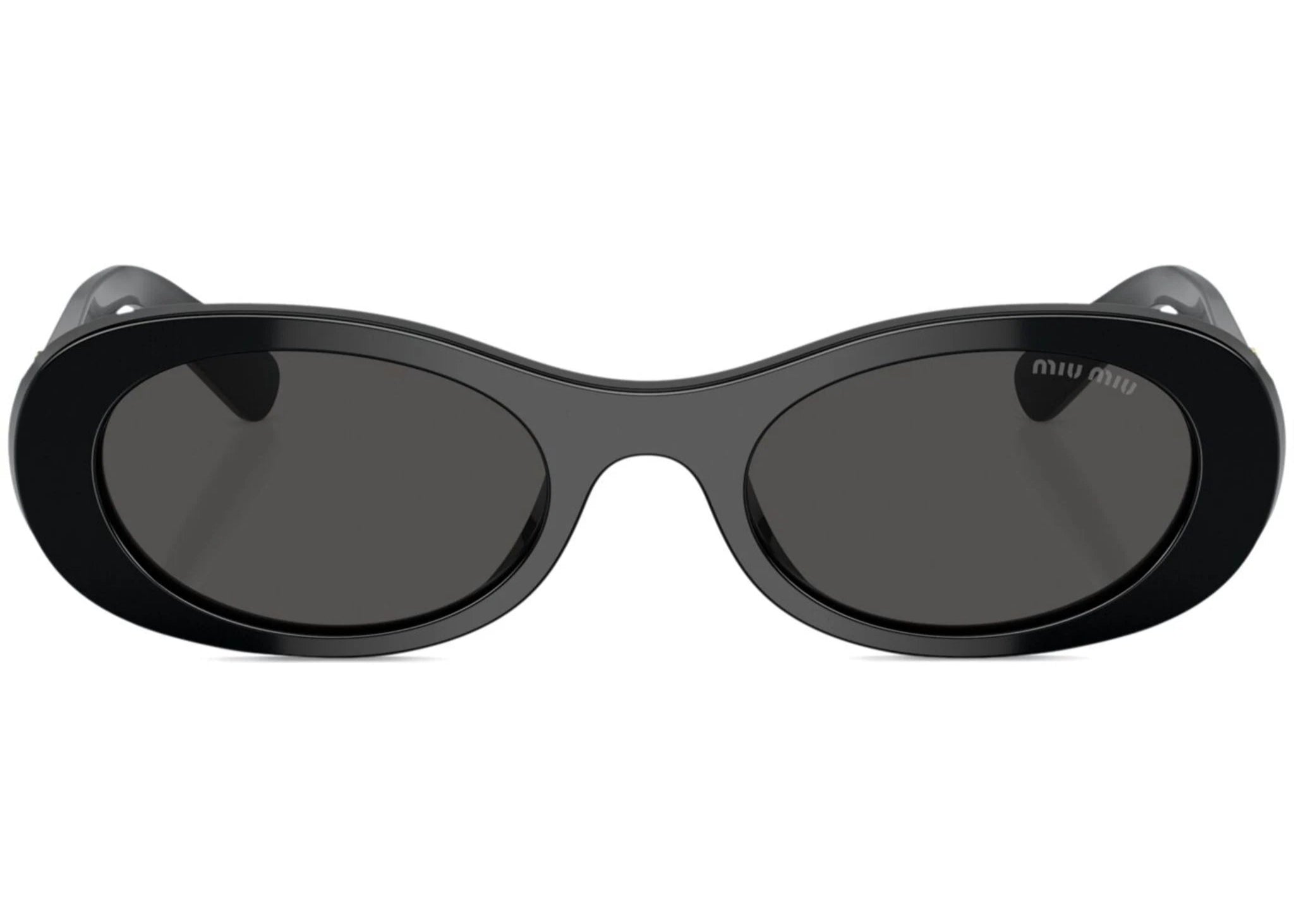 Miu Miu MU06ZS 1AB5S0 glimpse oval-frame black sunglasses - Chris Optics
