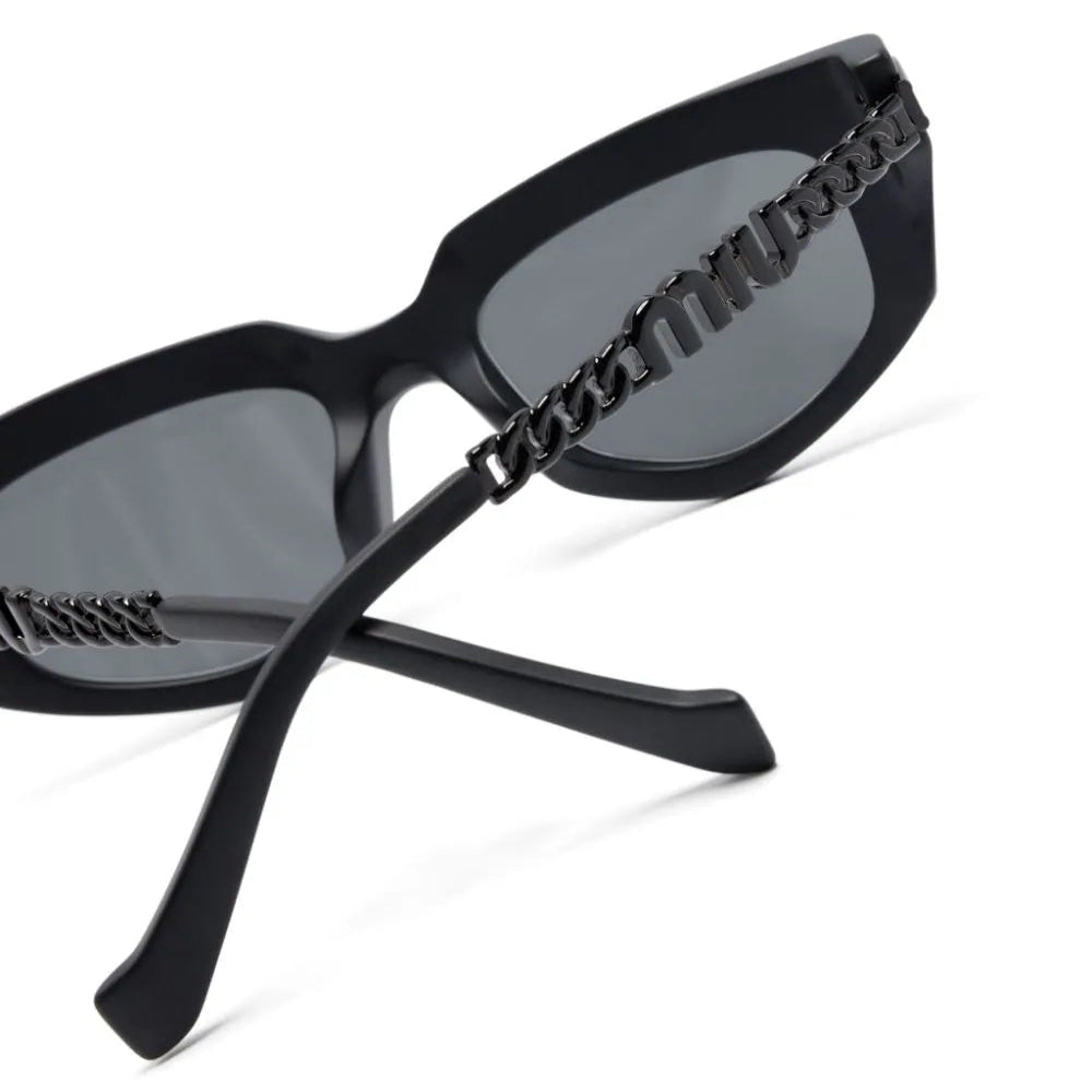 Miu Miu MU12WS 1BO5S0 cat eye-frame black sunglasses - Chris Optics