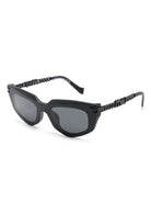 Miu Miu MU12WS 1BO5S0 cat eye-frame black sunglasses - Chris Optics