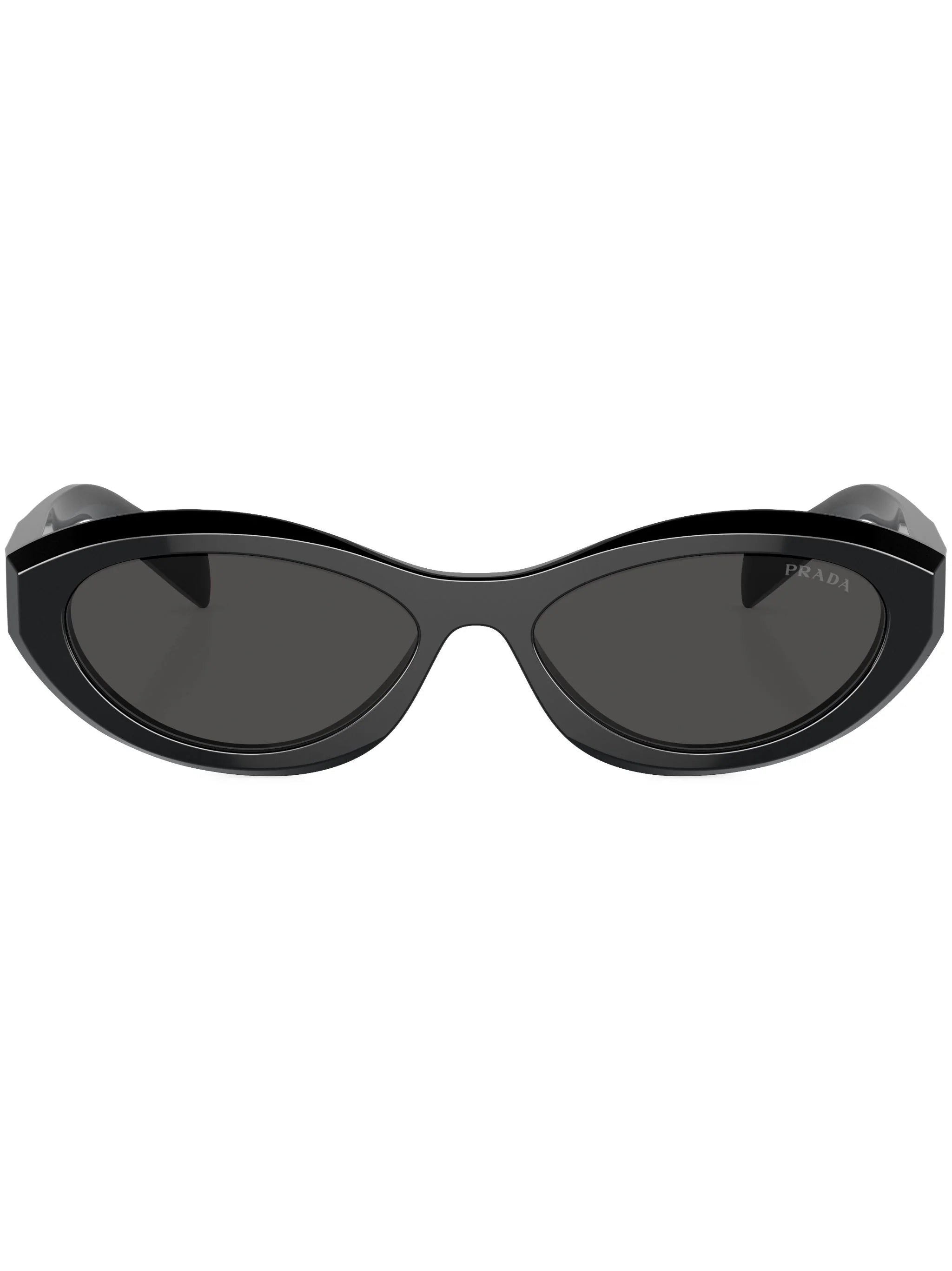 Prada oval sunglasses PR26ZS 16K08Z Black AS SEEN ON AMINA MUADDI - Chris Optics